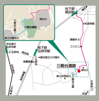 横浜市三殿台考古館アクセスマップ