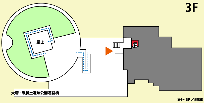 横浜市歴史博物館3階フロアマップ