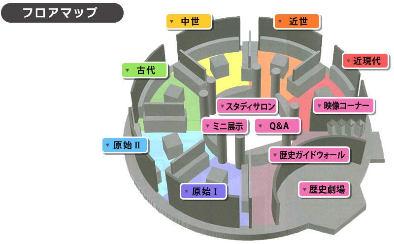 常設展フロアマップ